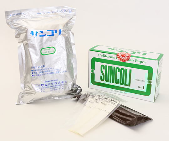 【冷蔵】サン化学6-9517-01簡易菌検出紙（大腸菌群用）【1箱(100枚入)】(as1-6-9517-01)