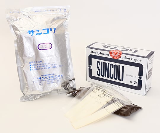 【冷蔵】サン化学6-9517-02簡易菌検出紙（ブドウ球菌用）【1箱(100枚入)】(as1-6-9517-02)