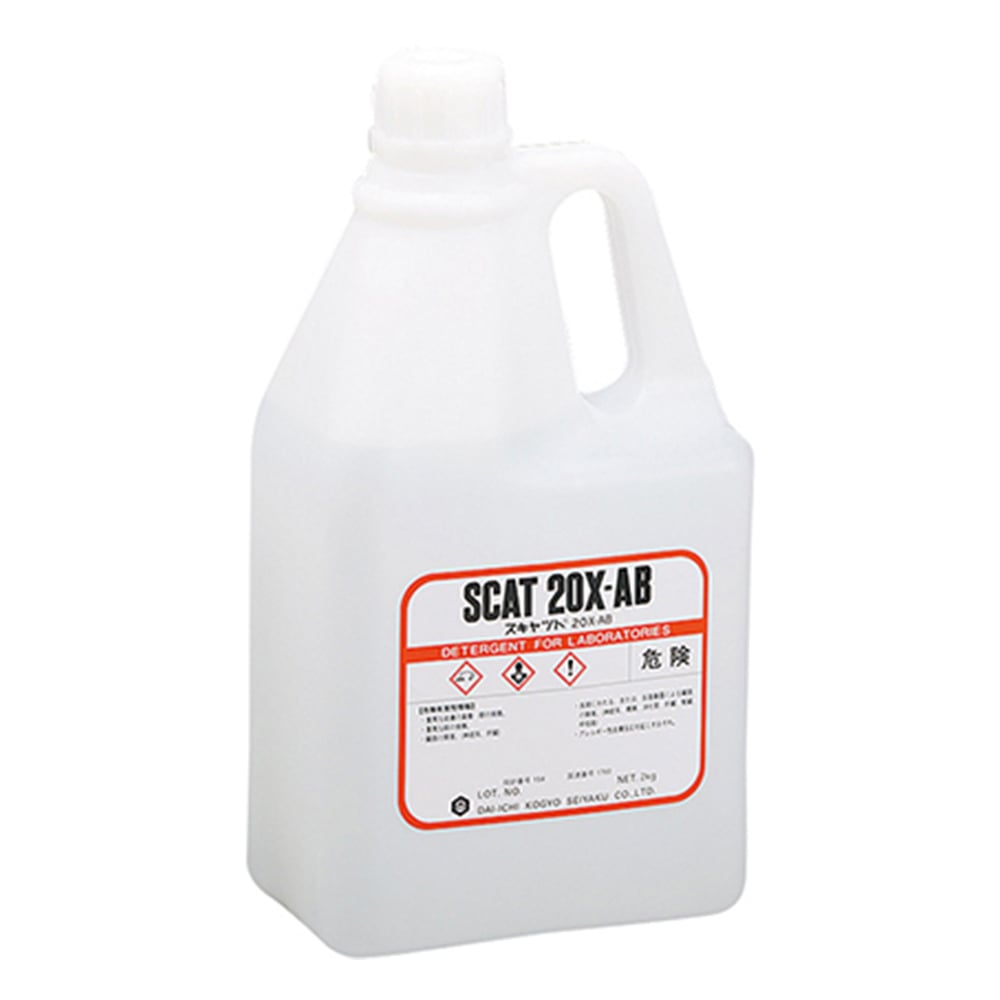 液体洗浄剤 スキャット（R） アルカリ性・無リン・除菌剤入 2kg 20X-AB
