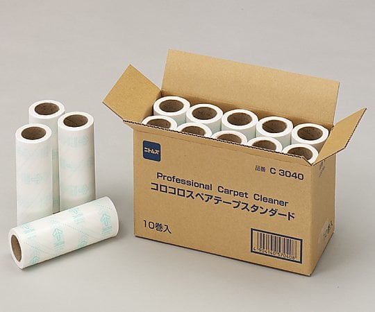 ニトムズ6-9636-14コロコロ（Ｒ）スタンダード用スペアテープ１０巻入Ｃ３０４０【1袋(10巻入)】(as1-6-9636-14)