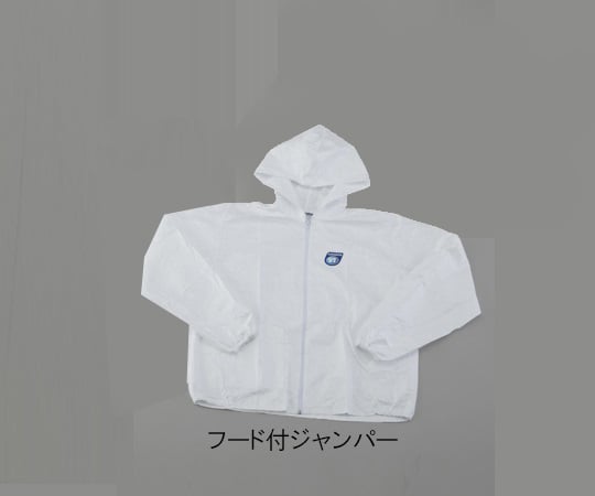 アゼアス6-969-01タイベック(R)ディスポウェアフード付ジャンパーL【1枚】(as1-6-969-01)