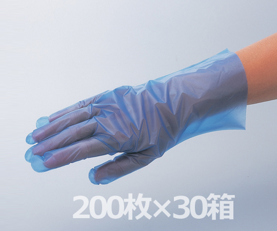 6-9730-54 サニーノール手袋エコロジー ケース販売 6000枚入 ブルー Ldiv>