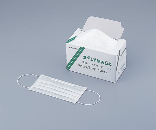6-9766-512plyマスクフリーサイズ100枚×30箱【1ケース(100枚×30箱入)】(as1-6-9766-51)