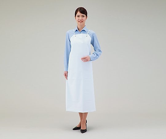 6-980-01ホワイトエプロン(ビニール製)【1枚】(as1-6-980-01)