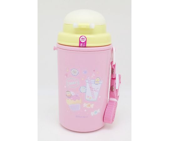 水筒 60-1143-85 水筒 450ml ストロー付き水筒 保冷タイプ すみっコ