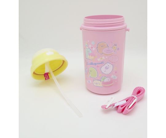 60-1143-85 水筒 450ml ストロー付き水筒 保冷タイプ すみっコ