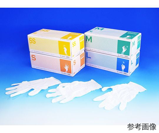 60-1203-63 ニトリルグローブ セーフィットu ホワイト PF SS 1ケース