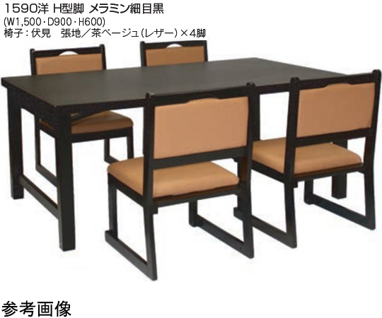 60-1591-61 大江戸膳 前板 三人膳和洋兼用 メラミン錦梨地（唐彩）畳 