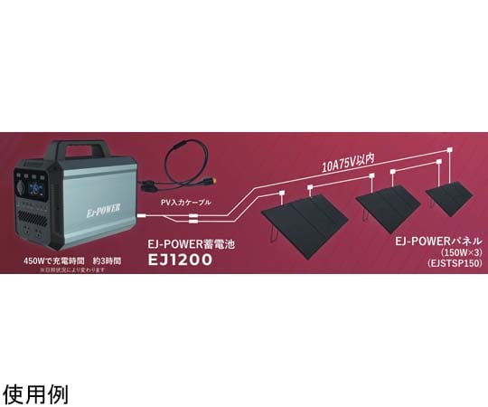 現在受注を停止している商品です］ポータブル蓄電池 EJ 1200 60-2389