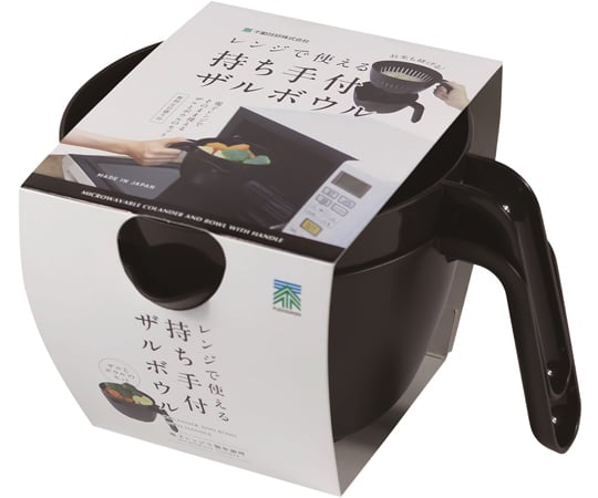 【本日限りのお値下げ】クリスタルボウル 13インチ G 　ケース付き 60-3131-36 レンジで使える持ち手付ザルボウル BK 1ケース(24個