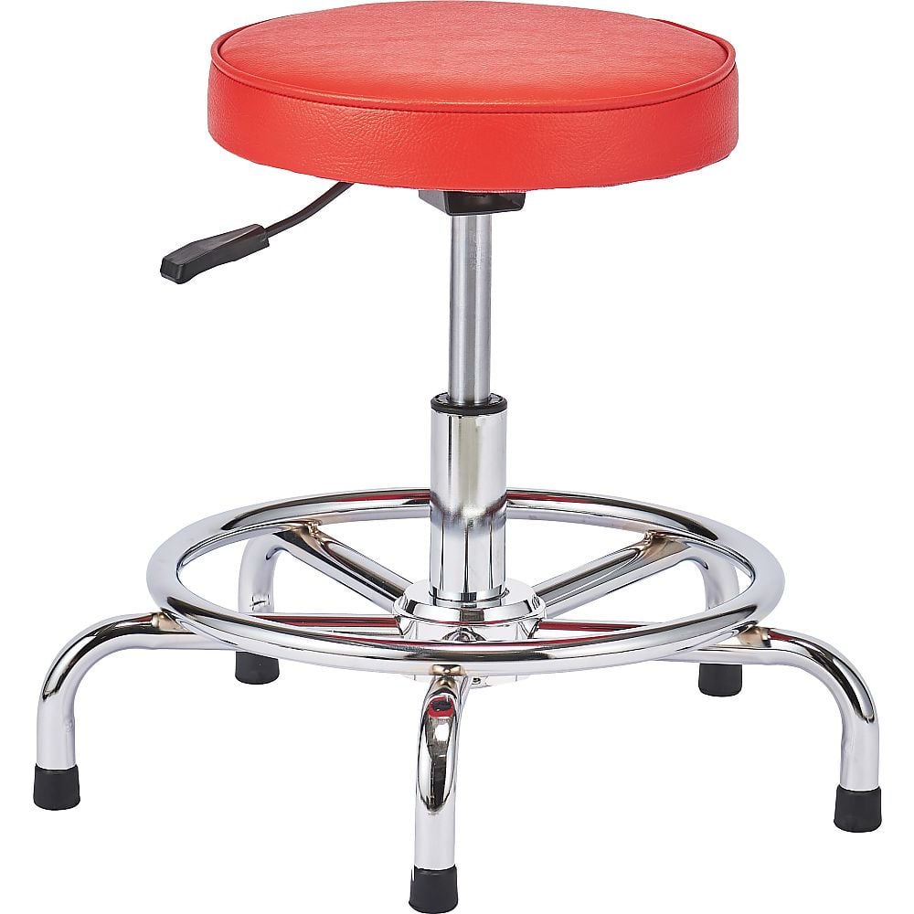 60-3271-98-30 ワークチェアVN-001 固定脚 レッド YB-154C-LE-R 【AXEL