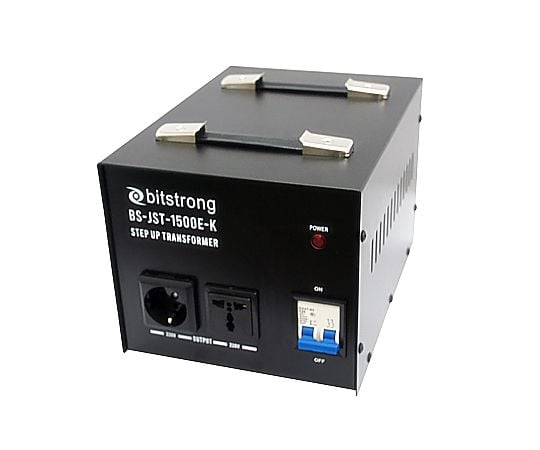 60-3272-49 100V->220V変圧器 1000VA BS-PW-JST1000E-K 【AXEL