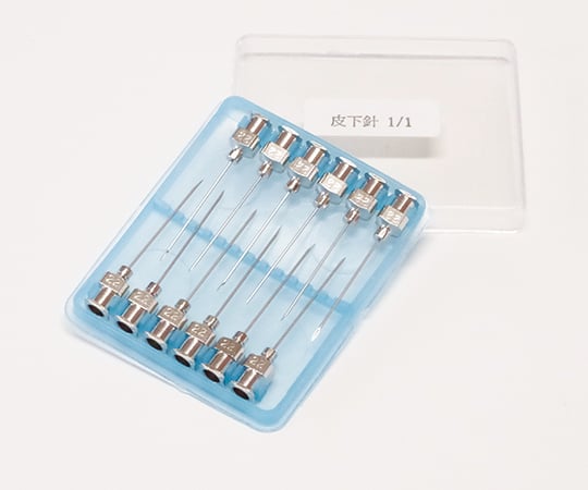 60-3273-14 理化学実験用 ステンレス注射針 皮下針1/4 27G×20mm 1
