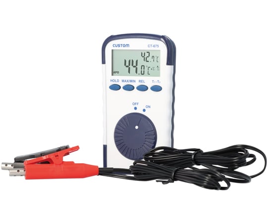 60-3282-56 空調用 2点計測デジタル温度計 CT-675 【AXEL】 アズワン