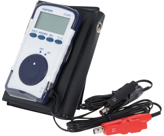 60-3282-56 空調用 2点計測デジタル温度計 CT-675 【AXEL】 アズワン