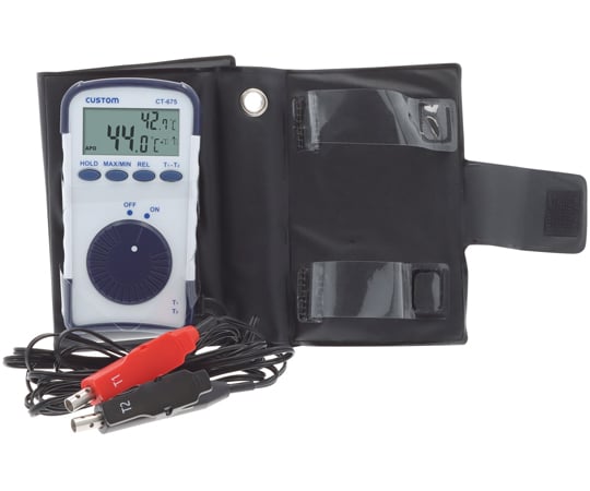 60-3282-56 空調用 2点計測デジタル温度計 CT-675 【AXEL】 アズワン