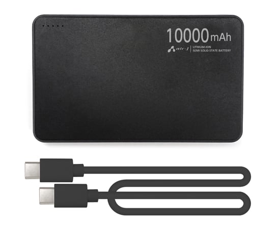 60-3291-63 超安全+長寿命！準個体モバイルバッテリー 10000mAh BK MB