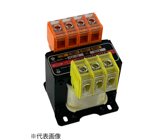 60-3312-75 単相腹巻電源トランス PC41-1500 【AXEL】 アズワン