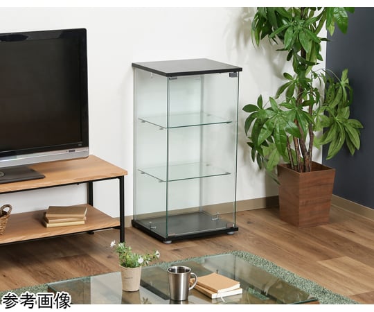60-4105-98 ガラスコレクションケース（クリア）3段 TMG-G132 98881