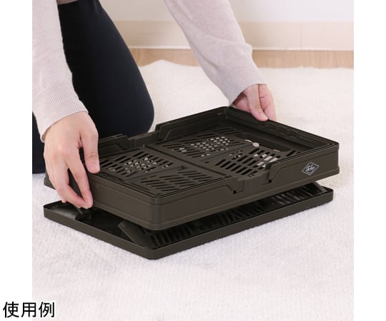 折りたたみコンテナ 60-4118-20 折りたたみコンテナM KH（86445）1ケース（6個入