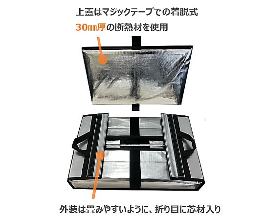 60-4418-65 定番～超大型折りたたみ保冷BOX Zシッパー 30L ZSP30