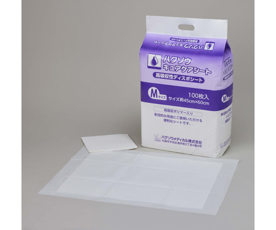 60-4422-31 ハクゾウキュアケアシート Mサイズ 100枚入 3147016 【AXEL