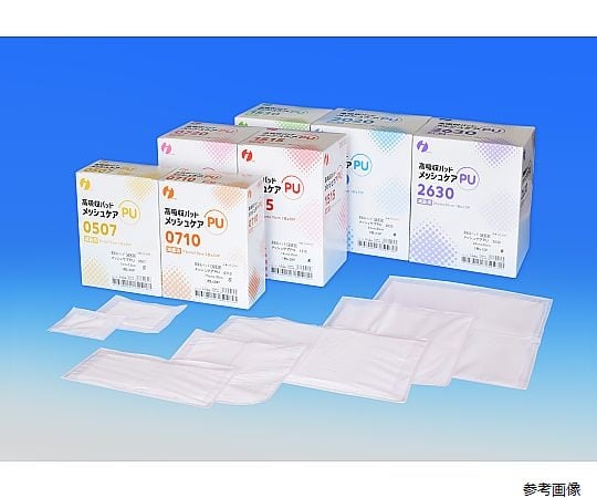 60-5673-12 メッシュケアPU 0710 7.5×10cm 1箱（30枚入） 004-42303