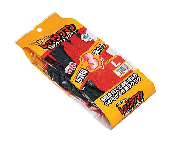60-5786-77 レッドタフマン 3双組 LL 1480-3P-R-LL 【AXEL