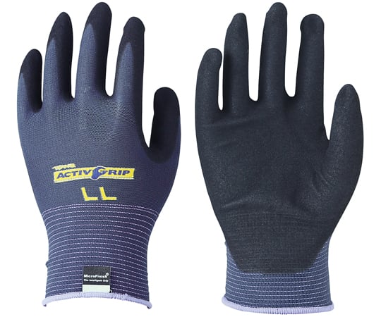 1-7203-02 ニトリル背抜き手袋 アクティブクリップ 581-M 【AXEL