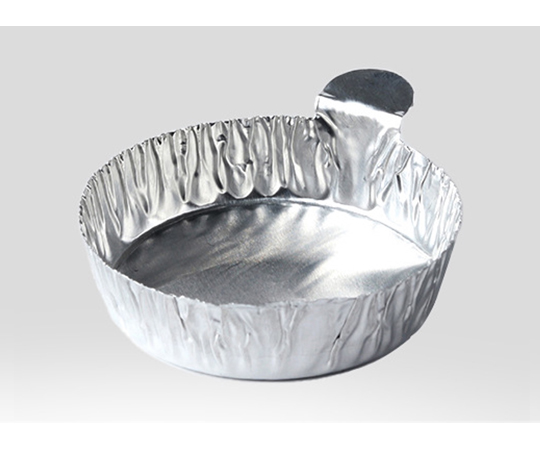 60-5964-84 丸型 アルミ皿 持ち手付き 約60mL 1箱（100枚入