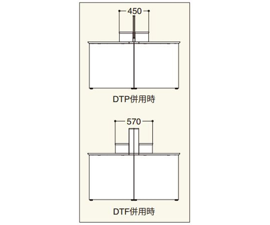 60-6099-83 FREI机上棚片面セット W1400×D210×H20 IC-FRE-W1400 OW
