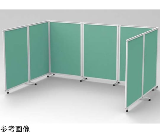 60-6126-25 エレメントパネル 展示用用両面レザー張り W900×D430×H1800