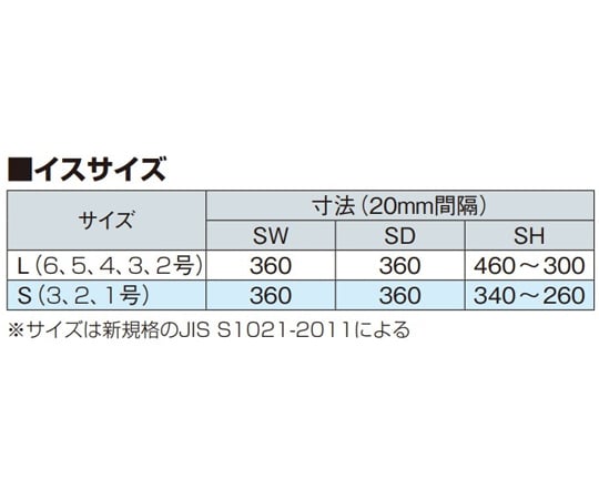 60-6170-16 新JIS生徒用イス 背座合板 Lサイズ YEC-601AFW-L 【AXEL