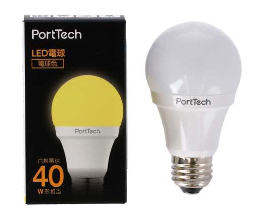 60-6325-44 PortTech LED電球広配光 60W相当 昼白色 PA60N26 【AXEL