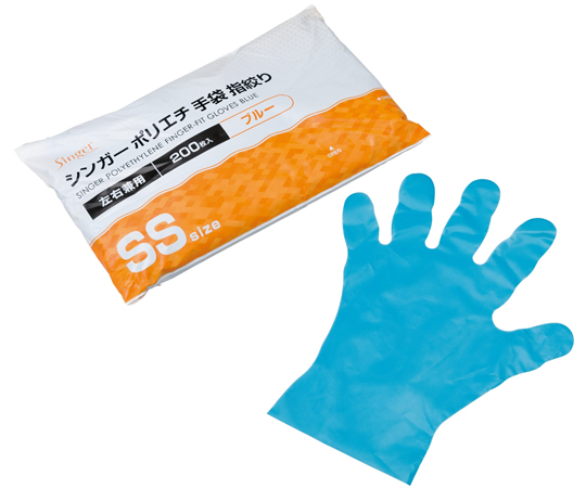 シンガーポリエチ手袋指絞り 200枚入×30袋 LPE0140シリーズ 宇都宮製作