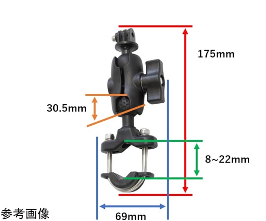 60-6947-32 ラムマウントセット GoProカメラ用マウント U字クランプ