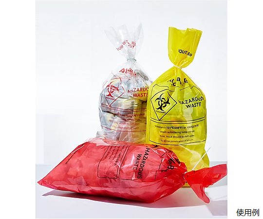 60-6951-21 オートクレーブ用廃棄バッグ 透明 310×660mm 1袋（50枚入