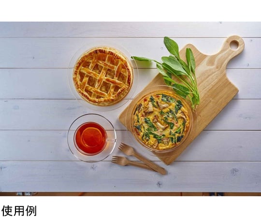 60-7211-67 パイ皿 20cm 耐熱ガラス HPZ-40-BK 【AXEL】 アズワン