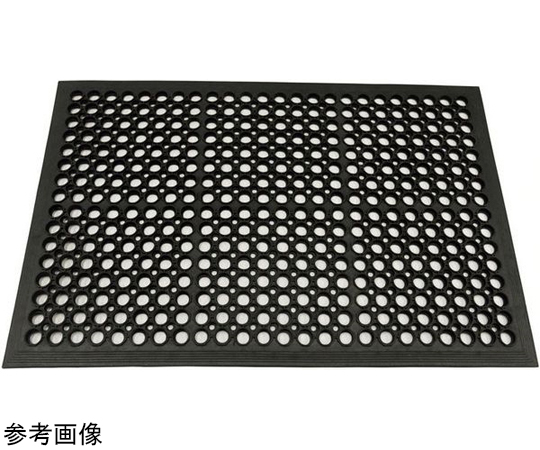 ラバーマット 60-7369-23 有孔ラバーマット1500×900×12mm 1セット（3枚入） 【AXEL
