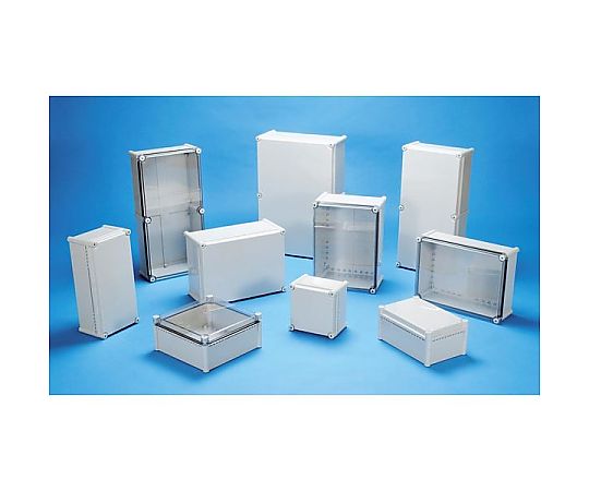 60-8442-73 BCAL型防水・防塵プラボックス□サイズ（単位mm）幅190奥行