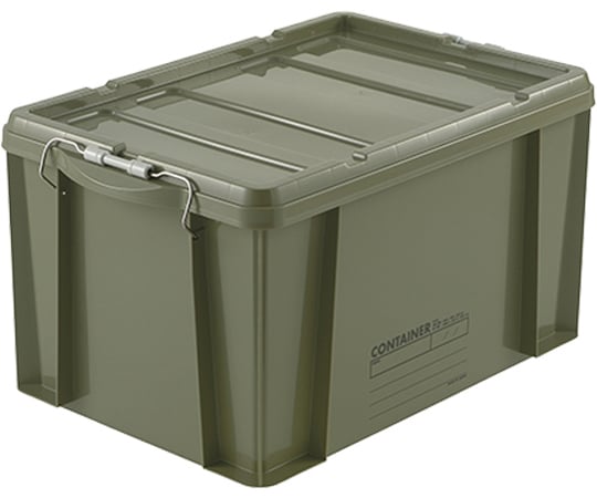 60-9081-73 コンテナボックス 蓋付き 47A グリーン 【AXEL】 アズワン