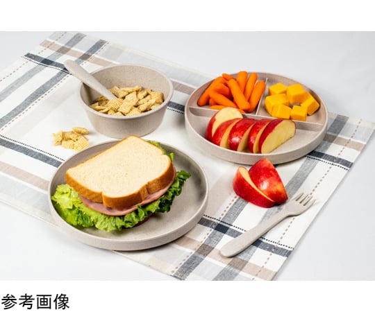 60-9147-17 キッズ ユニバーサル ランチプレート 18.5cm グレージュ