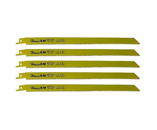 60-9196-61 セーバーソー替刃 木工用 300mm 1箱(5枚入) 5KS-3009