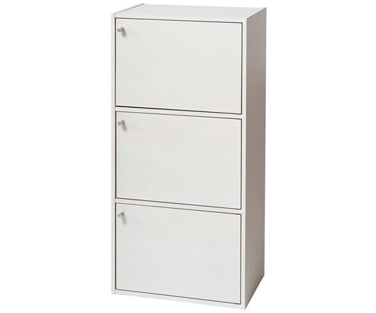 60-9508-13 LIFELEX 3ドアボックス ホワイト β WWH-74 【AXEL】 アズワン