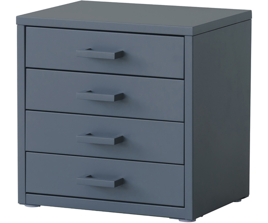 60-9587-80 くらしのストレージボックス4段 グレー NK-482GY 【AXEL