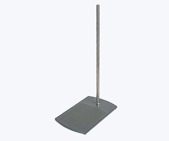 Plate stand with support rod and clamp