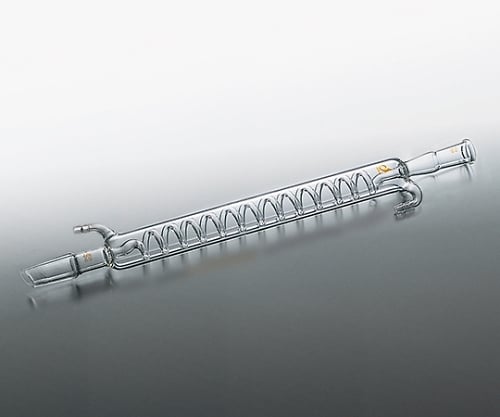 61-0018-23 TS蛇管冷却器 200mm・24/40 <透明摺> CL0005-01-41 【AXEL