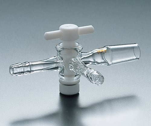 TS三方コック　テフロンコック付　Ⅱ型（左枝）　15/35