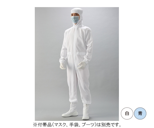 フード一体続き服（白）　Sサイズ