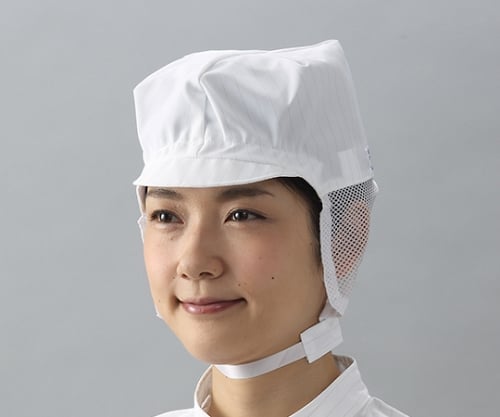 ネット付きキャップ（白）　Lサイズ